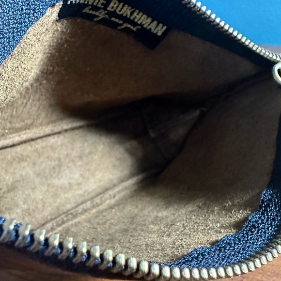 Annie Bukhman Gusseted Leather Makeup Bag in Distressed Brown - Picture 8 of 9